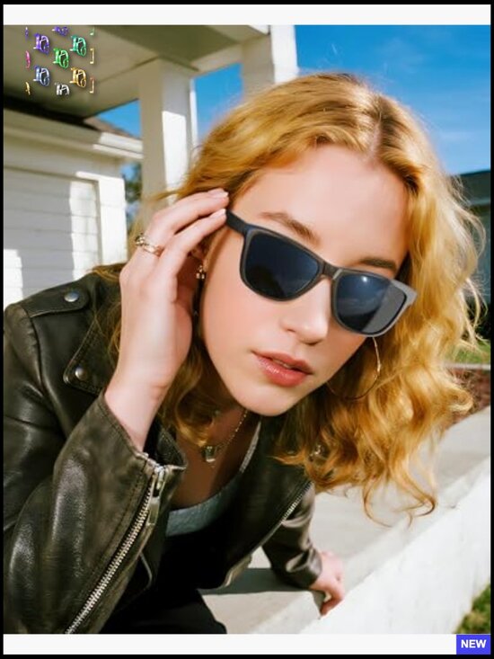 Polarized Square Sunglasses UV400 Protection Retro Unisex Lightweight Classic